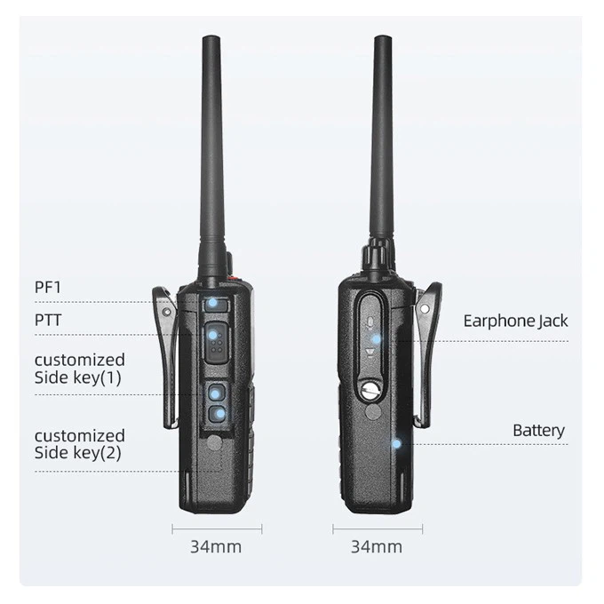 VHF UHF CE Dmr Walkie Talkie